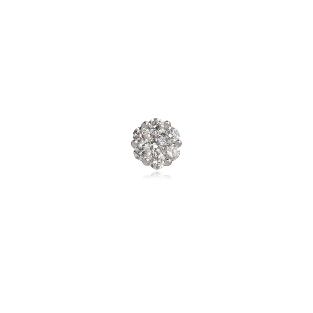 Daisy 18ct White Gold 0.71 ct Diamond Single Stud | Annoushka jewelley